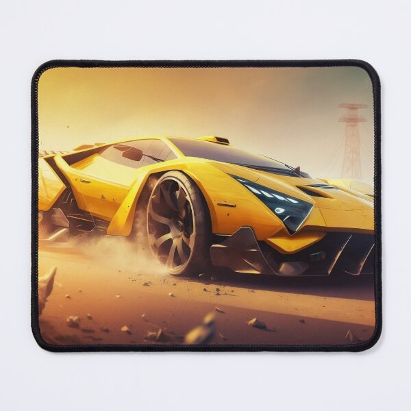 Item preview, Epic Yellow Supercar With A Bright Sunshine designed and sold by ByDigitalDream.
