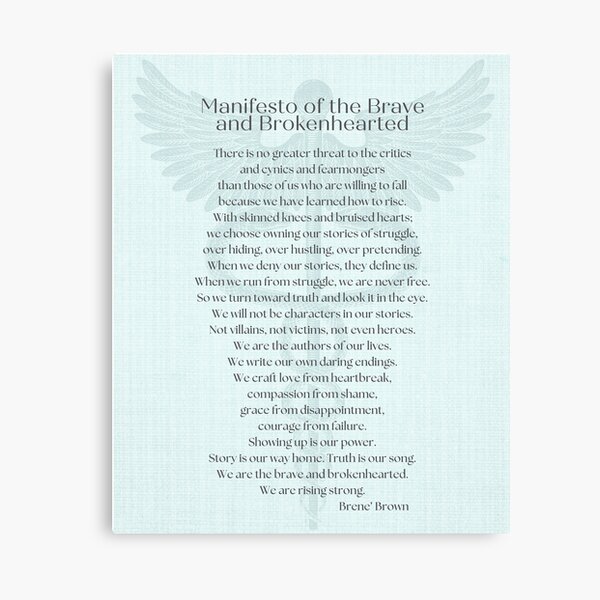 Item preview, Manifesto of the Brave and Brokenhearted by Brene Brown gifts. designed and sold by LISA VANFLEET.