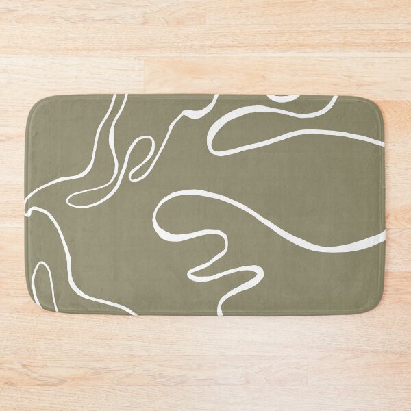 Item preview, Abstract Curvy Lines Khaki | Part of the Scandinavian Edit designed and sold by IvoryNordic.