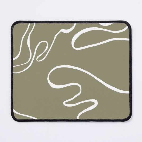 Item preview, Abstract Curvy Lines Khaki | Part of the Scandinavian Edit designed and sold by IvoryNordic.
