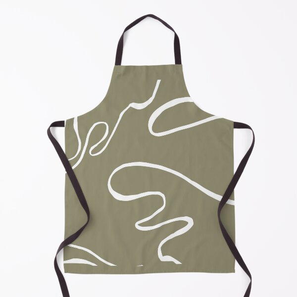 Item preview, Abstract Curvy Lines Khaki | Part of the Scandinavian Edit designed and sold by IvoryNordic.