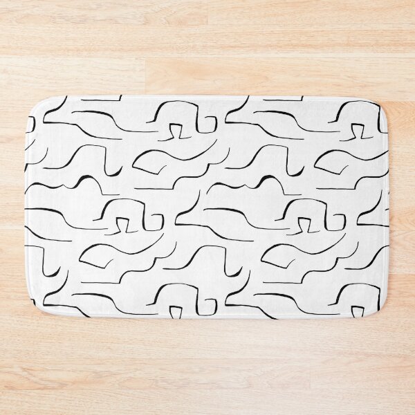 Item preview, Abstract Repeated Lines White | Part of the Scandinavian Edit designed and sold by IvoryNordic.