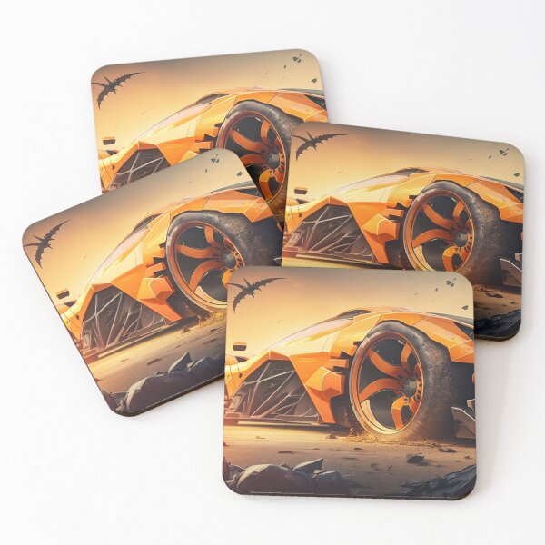 Item preview, Fast Orange Supercar With A Bright Sunshine  designed and sold by ByDigitalDream.