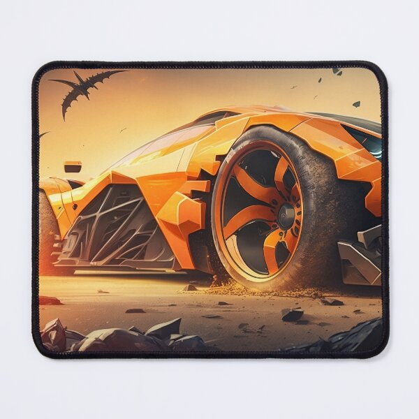 Item preview, Fast Orange Supercar With A Bright Sunshine designed and sold by ByDigitalDream.