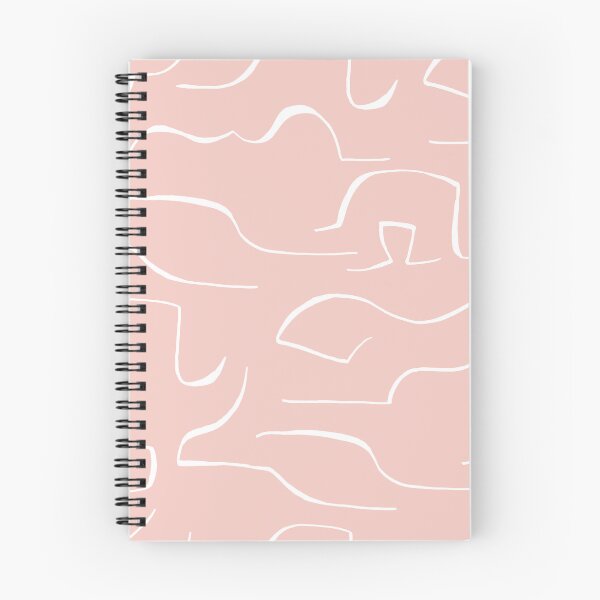 Item preview, Abstract Repeated Lines Blush | Part of the Scandinavian Edit designed and sold by IvoryNordic.