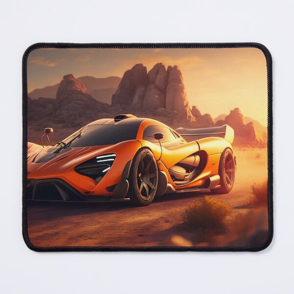 Item preview, Orange Supercar With A Bright Sunshine designed and sold by ByDigitalDream.