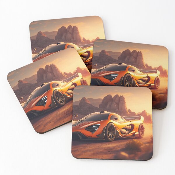 Item preview, Orange Supercar With A Bright Sunshine  designed and sold by ByDigitalDream.