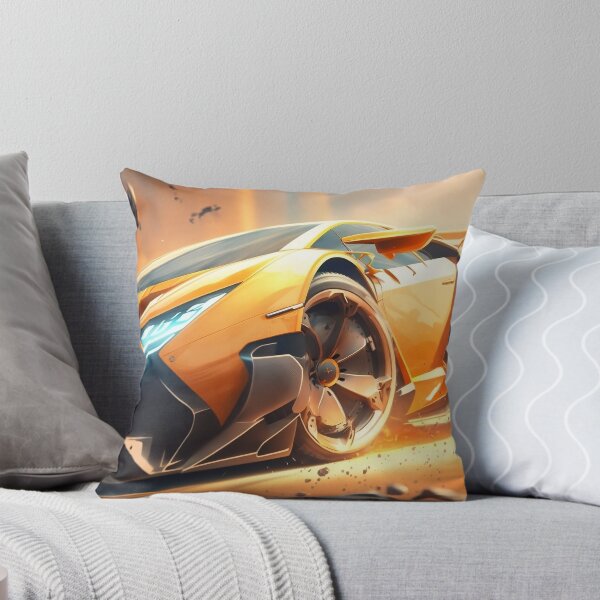 Item preview, Rapid Orange Supercar With A Bright Sunshine  designed and sold by ByDigitalDream.