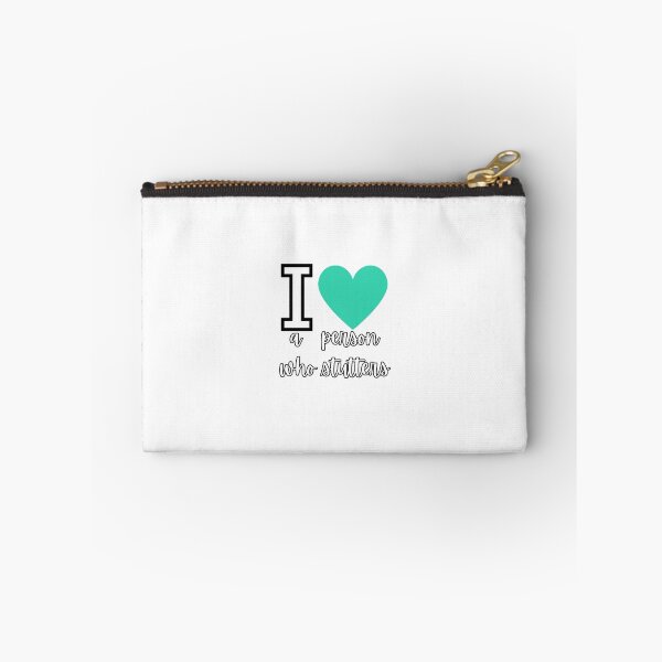Item preview, I heart a person who stutters (white and sea green) designed and sold by NicoleSLP.
