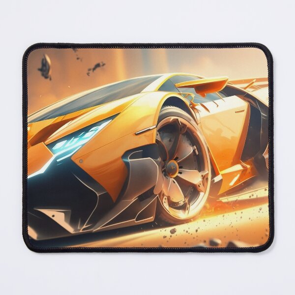 Item preview, Rapid Orange Supercar With A Bright Sunshine designed and sold by ByDigitalDream.