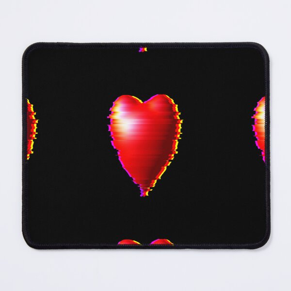 Item preview, 3D red heart in background black designed and sold by wibby-color.