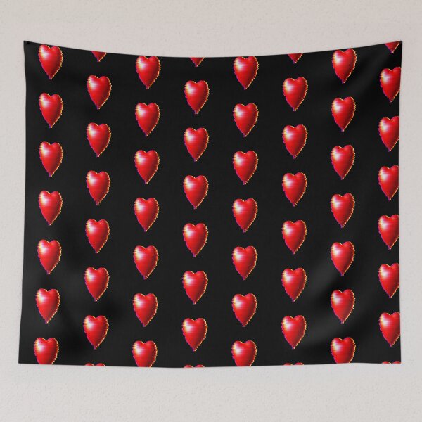 Item preview, 3D red heart in background black  designed and sold by wibby-color.