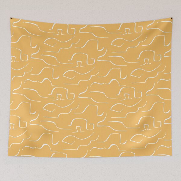 Item preview, Abstract Repeated Lines Orange | Part of the Scandinavian Edit designed and sold by IvoryNordic.