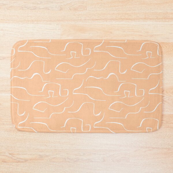 Item preview, Abstract Repeated Lines Apricot | Part of the Scandinavian Edit designed and sold by IvoryNordic.