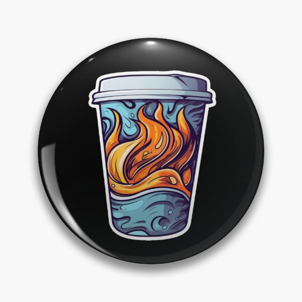 Item preview, Fire and Water Coffee Cup designed and sold by DB509-Arts.
