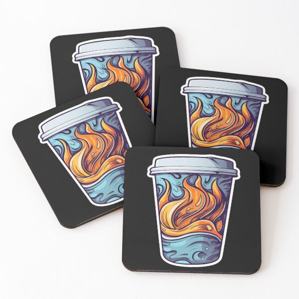Item preview, Fire and Water Coffee Cup designed and sold by DB509-Arts.