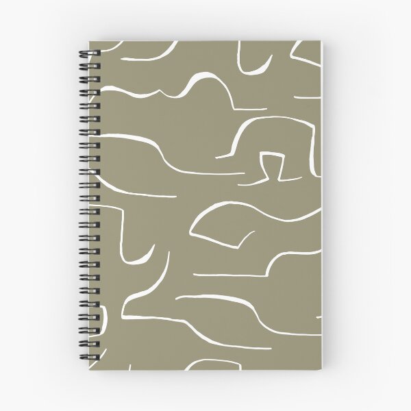 Item preview, Abstract Repeated Lines Khaki | Part of the Scandinavian Edit designed and sold by IvoryNordic.