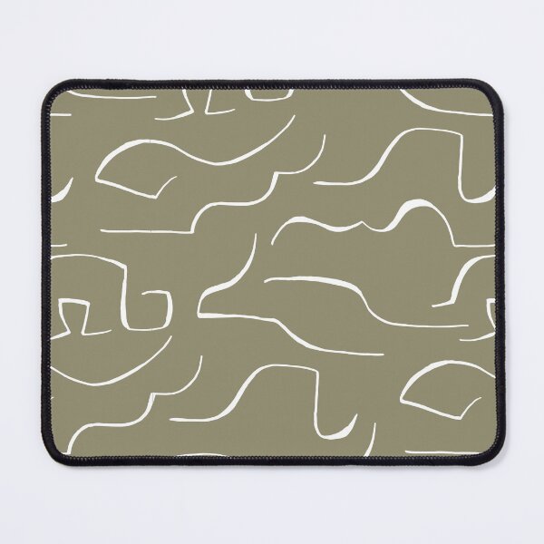 Item preview, Abstract Repeated Lines Khaki | Part of the Scandinavian Edit designed and sold by IvoryNordic.