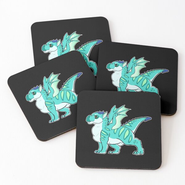 Item preview, Baby Dragon Puddles, cute young dragon in turquoise, green and blue shades,dragonkin, dragon lover designed and sold by allycat57.