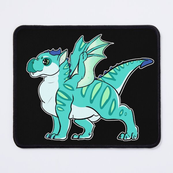 Item preview, Baby Dragon Puddles, cute young dragon in turquoise, green and blue shades,dragonkin, dragon lover designed and sold by allycat57.