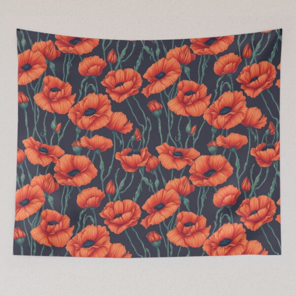 Item preview, Orange Poppies . designed and sold by Sizani.