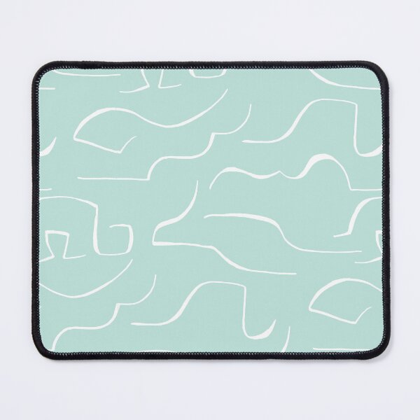 Item preview, Abstract Repeated Lines Teal | Part of the Scandinavian Edit designed and sold by IvoryNordic.