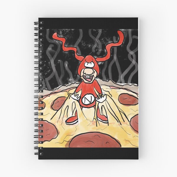 Aperçu de l'œuvre Mascotte de pizza Noid Retro Kitchen Art drôle créée et vendue par MandaScribbles.