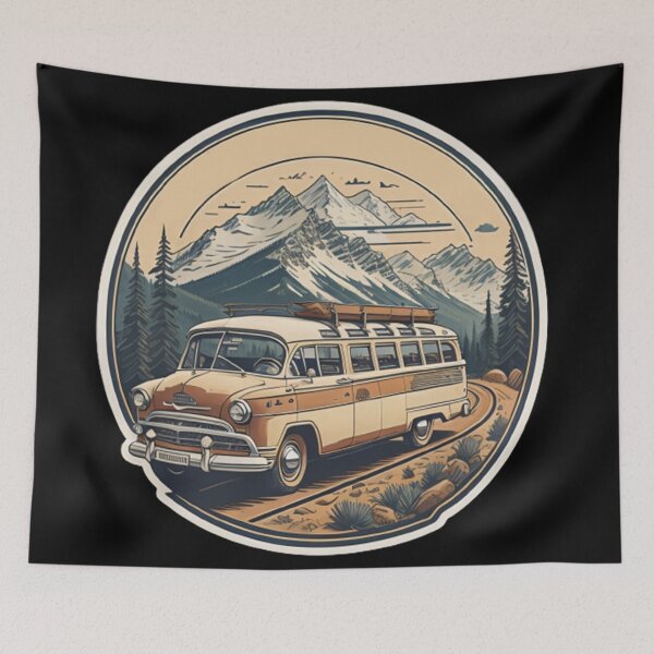 Artikelvorschau, Vintage-Kombi für Roadtrip-Liebhaber und Nostalgie-Enthusiasten entworfen und verkauft von Nostalgic-co.
