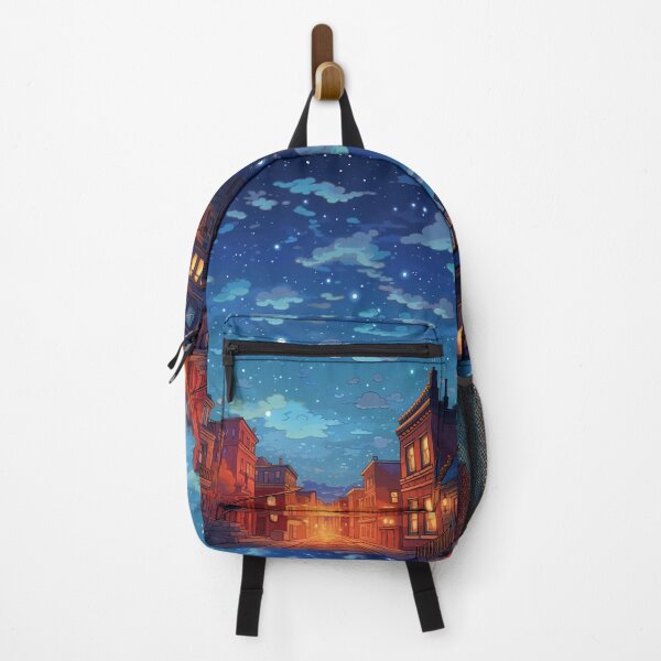 Item preview, A Star Filled Night Sky Over a Quiet Town #1 designed and sold by Galviato.