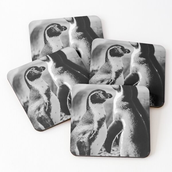 Item preview, Humboldt Penguins Black and White Vertical Nature Beauty designed and sold by eddiebarronshop.