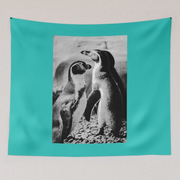 Item preview, Humboldt Penguins Black and White Vertical Nature Beauty designed and sold by eddiebarronshop.