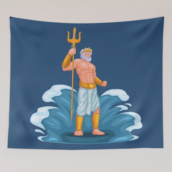Item preview, Poseidon God of Sea and Water figure character. ancient greek god mythology designed and sold by aryoyo.