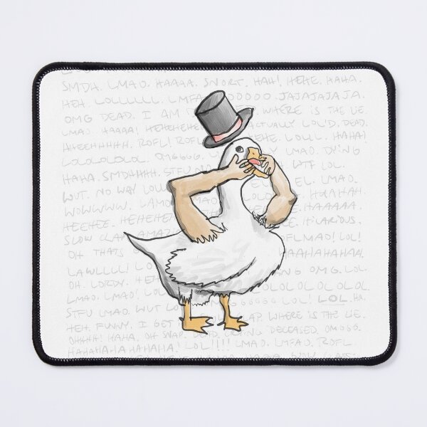 Item preview, Hilarious Funny Silly Goose with Arms and TopHat Satire Comedy designed and sold by MandaScribbles.