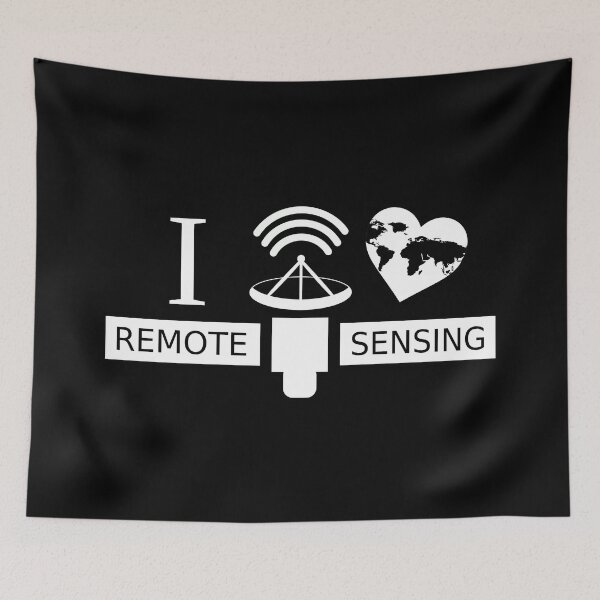 Item preview, I Love Remote Sensing (Black T-Shirts) designed and sold by CyclopsDesigns.