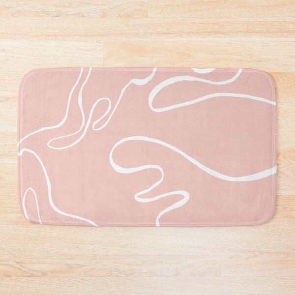 Item preview, Abstract Curvy Lines Blush | Part of the Scandinavian Edit designed and sold by IvoryNordic.