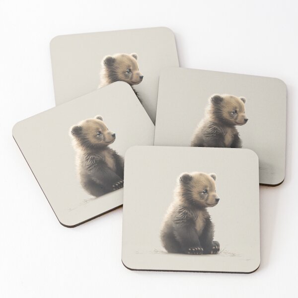 Item preview, Simple bear cub minimalist art  designed and sold by Feluceo.