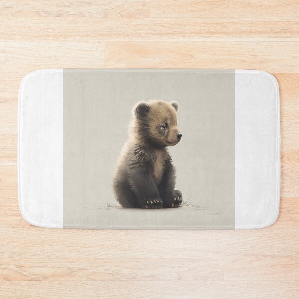 Item preview, Simple bear cub minimalist art  designed and sold by Feluceo.