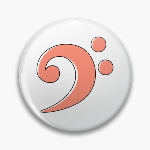 Item preview, Cute and Aesthetic Cartoon F Clef (Bass Clef) designed and sold by Rei-illustrates.