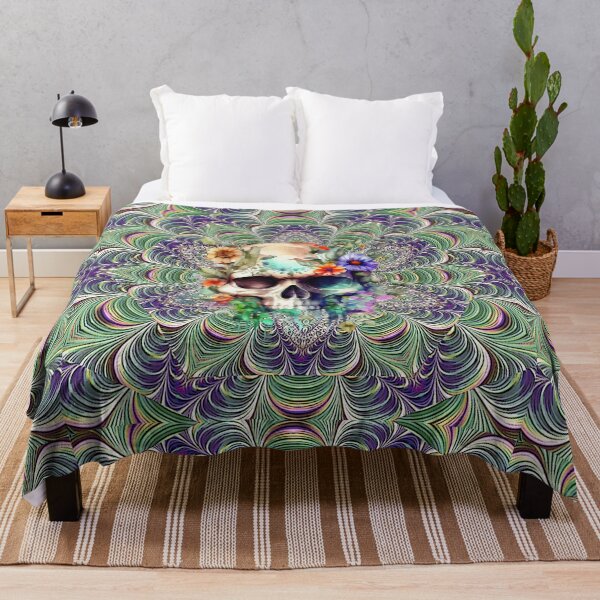 Item preview, Mandala con calavera y flores designed and sold by viollamarshall.