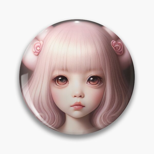 Item preview,  Pastel Popsurrealism Big Eye Bear Doll Portrait  designed and sold by Karianne Potter.