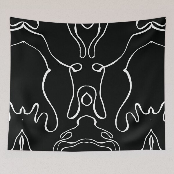 Item preview, Abstract Curvy Lines Black | Part of the Scandinavian Edit designed and sold by IvoryNordic.