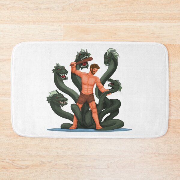 Item preview, Hercules vs Hydra figure character. Greek classical Mythology story designed and sold by aryoyo.