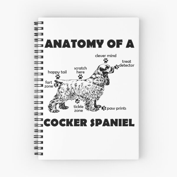 Item preview, Funny Cocker Spaniel T-Shirt Anatomy of a Dog Breed designed and sold by TopTeeShop.