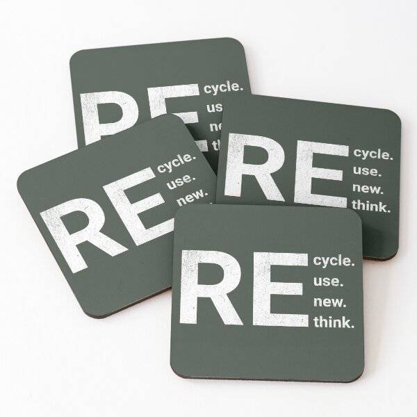 Item preview, Recycle Reuse Renew Rethink Crisis Environmental Activism RE cycle use new think designed and sold by AviationArtists.