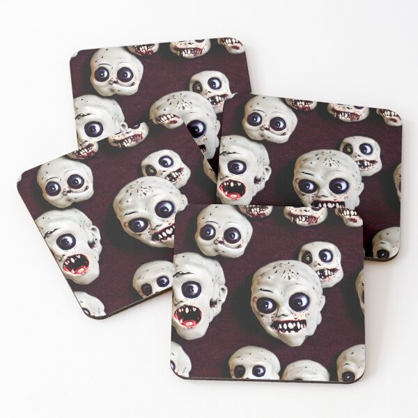 Item preview, Happy Zombie Faces - Seamless Pattern designed and sold by Chubuter.