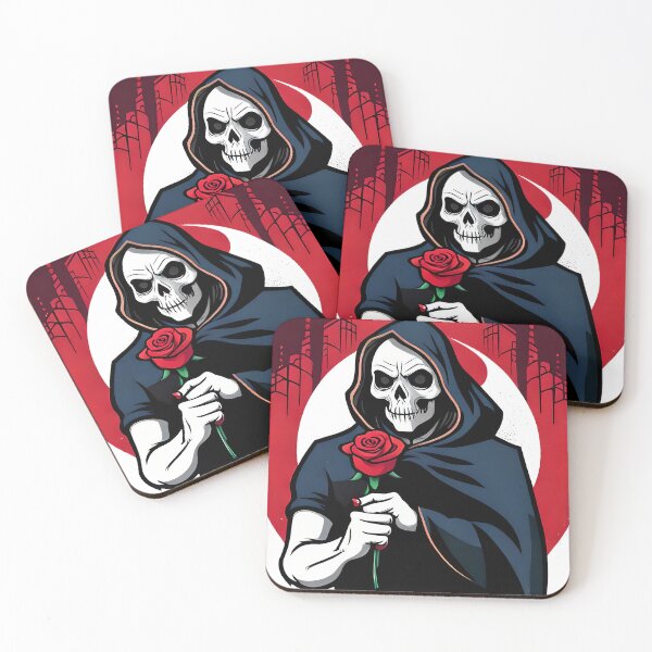 Item preview, Death's Gentle Touch - The Grim Reaper Holding a Rose designed and sold by GalihDA.