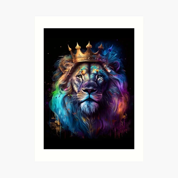 YELLOWKORNERフォトアート「CARA LION」 Portrait of wild lion, Lion, THIERRY VEZON · Art photographs