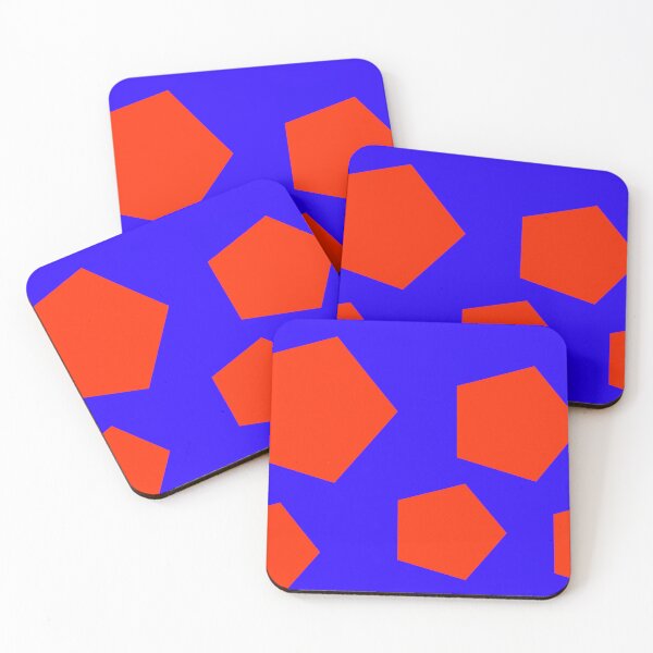 Item preview, Five Red Polygons designed and sold by GEOMETRIC ART   .