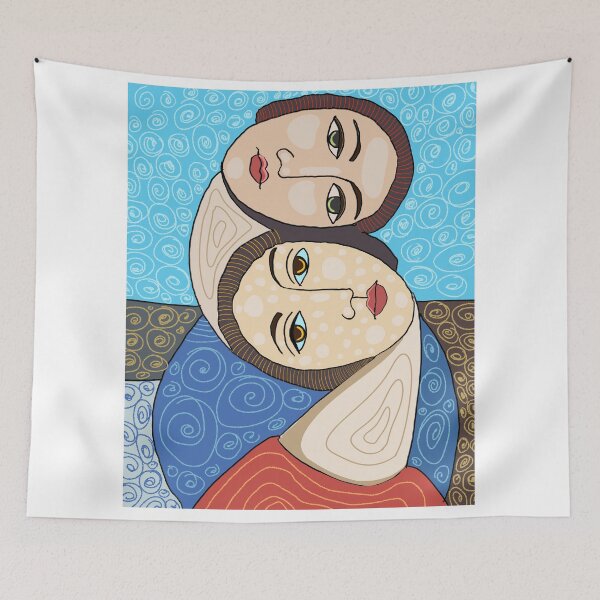 Item preview, Two Women Cubism art designed and sold by ArtshirtGroup.