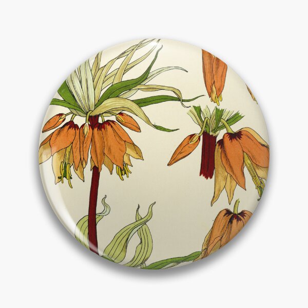 Item preview, French botanical flower plate - Maurice Verneuil - Couronne Imperiale designed and sold by Gardenlibrary.
